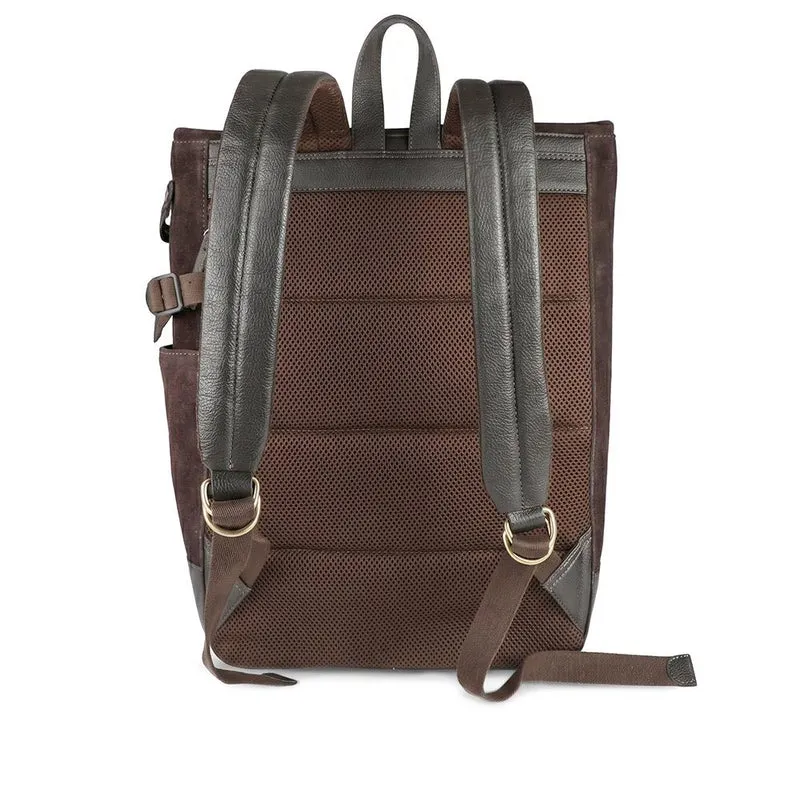 Uphall Leather Backpack - UPHALL / 328 520 - Chocolate Suede