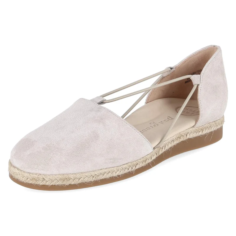 Espadrille-Ballerinas Grau