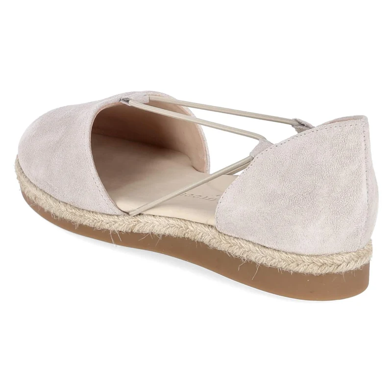 Espadrille-Ballerinas Grau