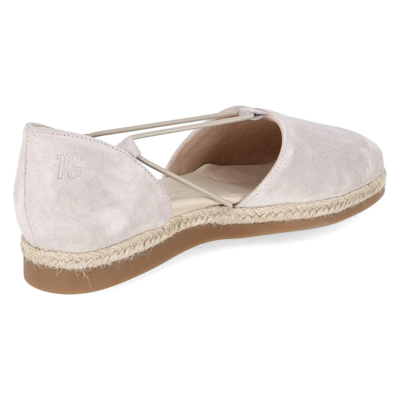 Espadrille-Ballerinas Grau