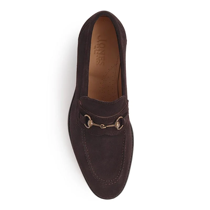 Reece Leather Loafers - REECE / 325 745 - Dark Brown Suede