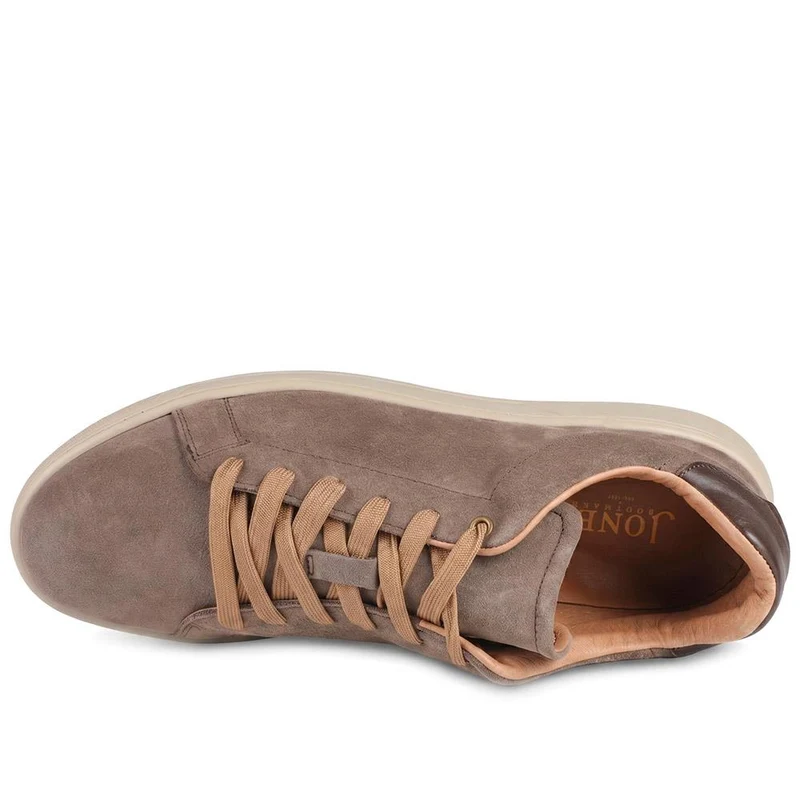 Salvino Leather Lace Up Trainers - SALVINO / 330 215 - Taupe Suede