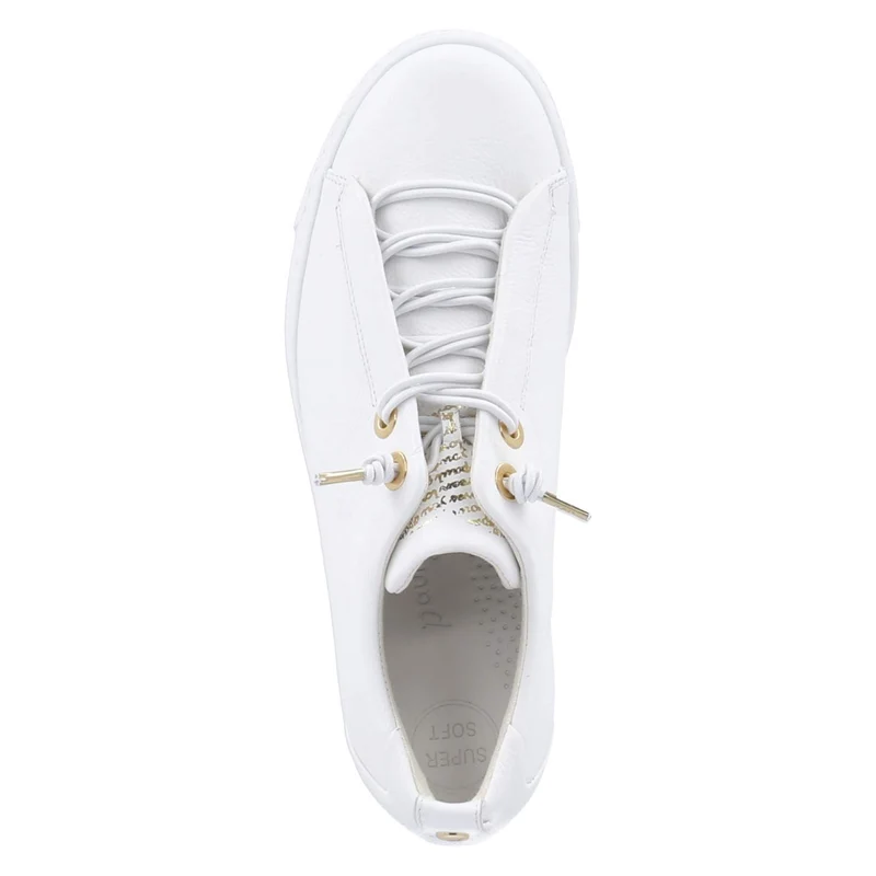 Plateau-Sneaker Weiß
