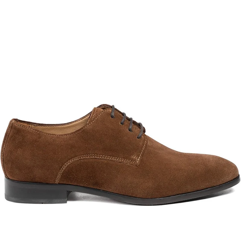 Melvin Leather Oxford Shoes - MELVIN / 325 747 - Brown Suede
