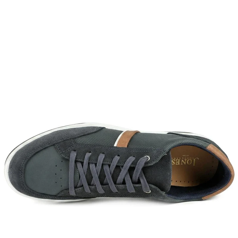 Salvator Wide Fit Leather Trainers - SALVATOR / 329 185 - Navy