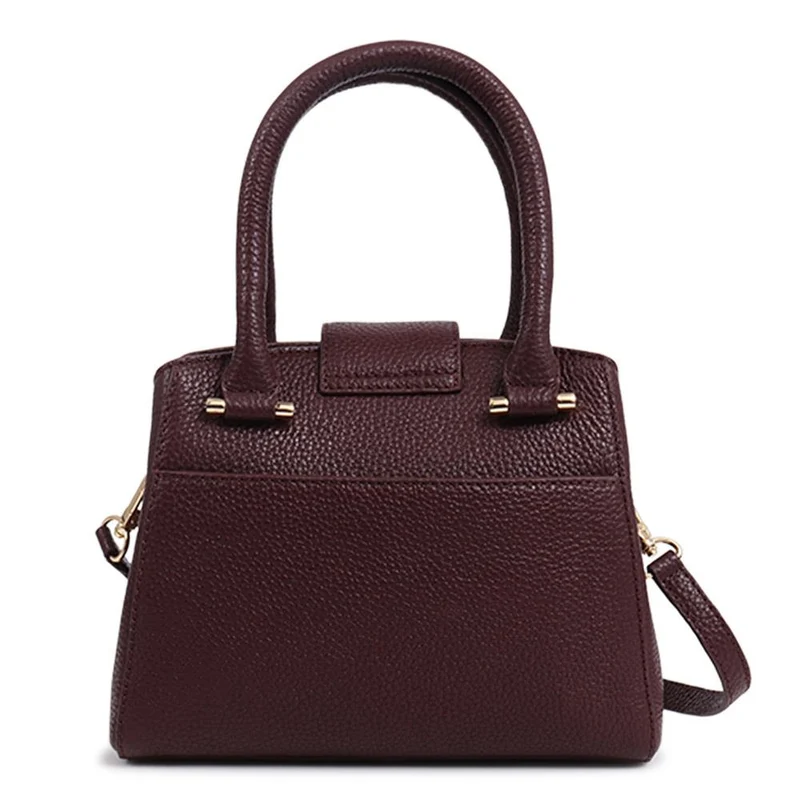 Whimsy Leather Top Handle Bag - WHIMSY / 323 891 - Burgundy