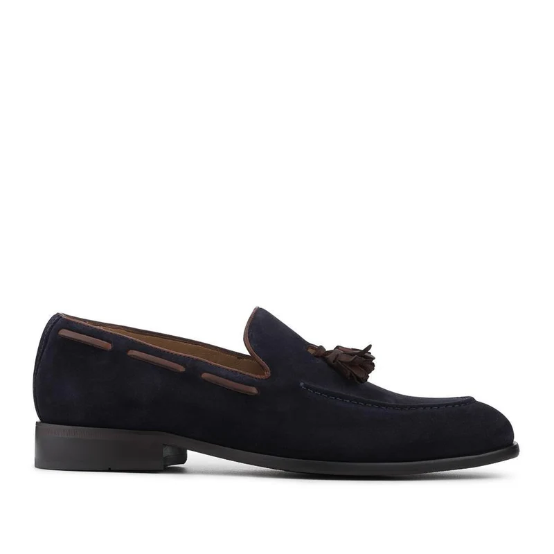 Devon2 Leather Loafers - DEVON2 / 324 972 - Navy-Brown