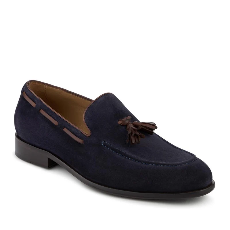 Devon2 Leather Loafers - DEVON2 / 324 972 - Navy-Brown
