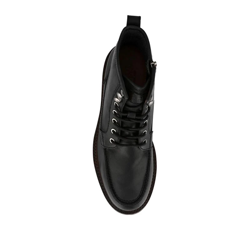 Essex Chunky Leather Boots - ESSEX / 328 074 - Black