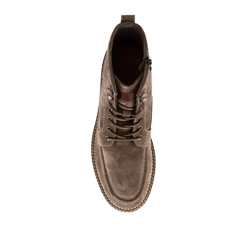 Essex Chunky Leather Boots - ESSEX / 328 074 - Taupe Suede