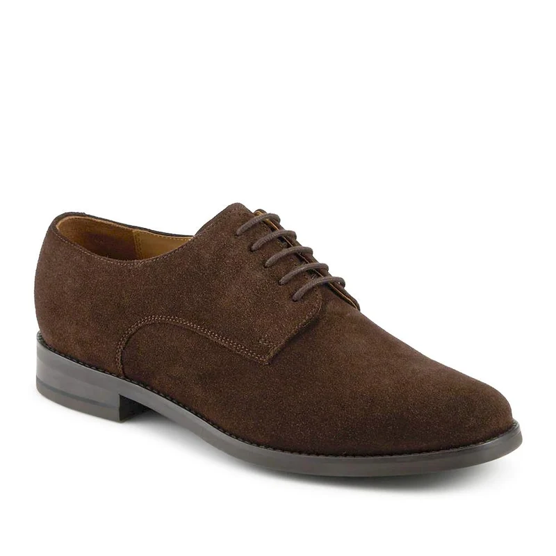 Chesterfield Smart Leather Blake Stitched Shoes - CHESTERFIELD / 327 965 - Dark Brown Suede