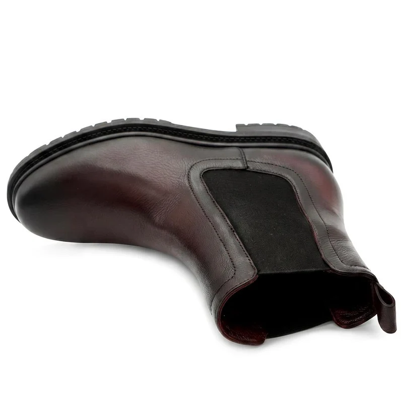Kefalonia Leather Chelsea Boots - KEFALONIA / 326 141 - Burgundy