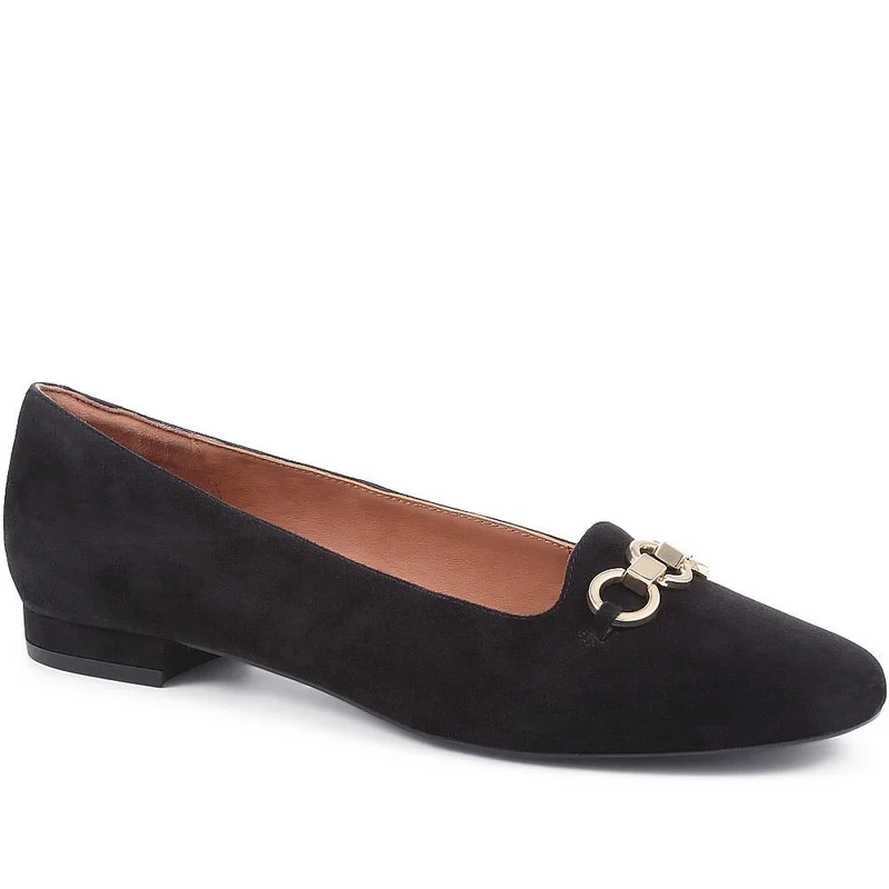 Sienne Leather Snaffle Loafers - SIENNE / 323 598 - Black