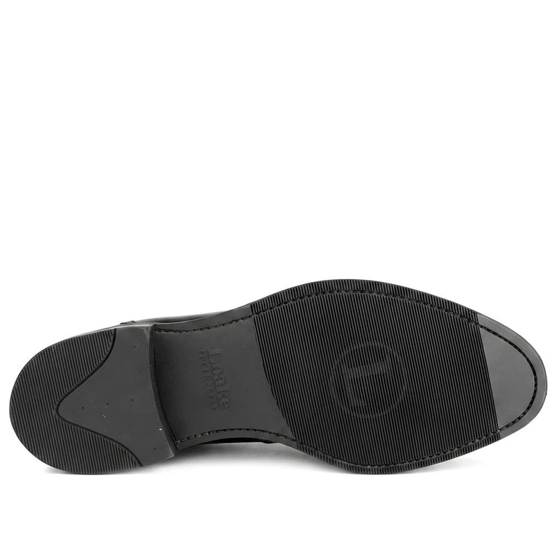 Loake Brunel Wide Fit Tassel Loafers - LOA44500 / 330 534 - Black Leather