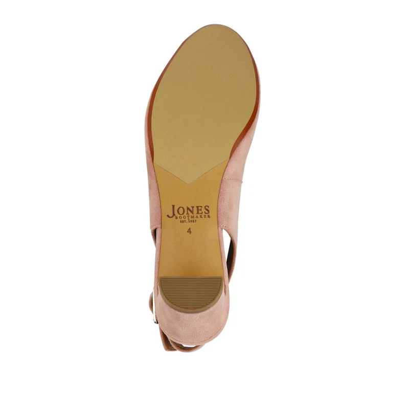 Xiomara Leather Slingback Court Shoes - XIOMARA / 327 552 - Blush Suede