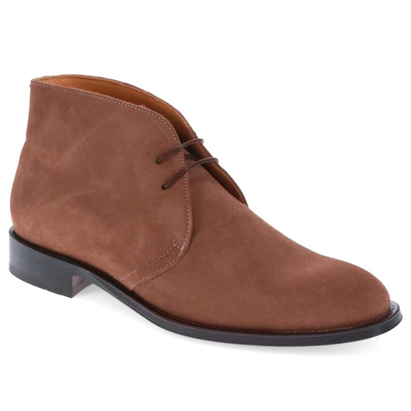 Campbell Blake Stitched Desert Boots - CAMPBELL / 321 132 - Taupe Suede