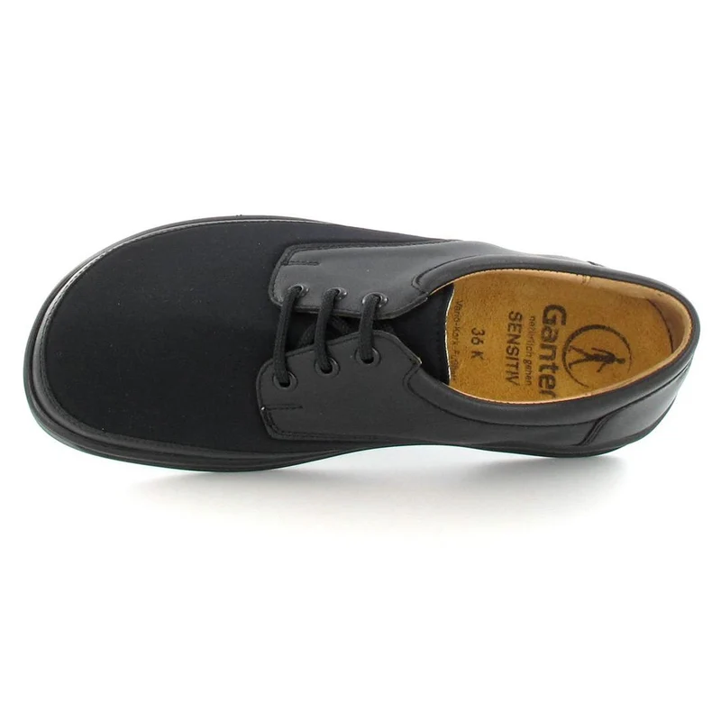 Ganter Schnürschuh Karin schwarz