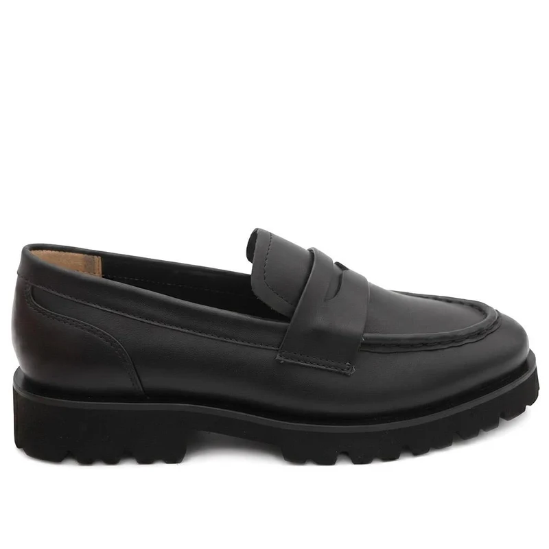 Pamela Chunky Leather Penny Loafers - PALMELA / 330 076