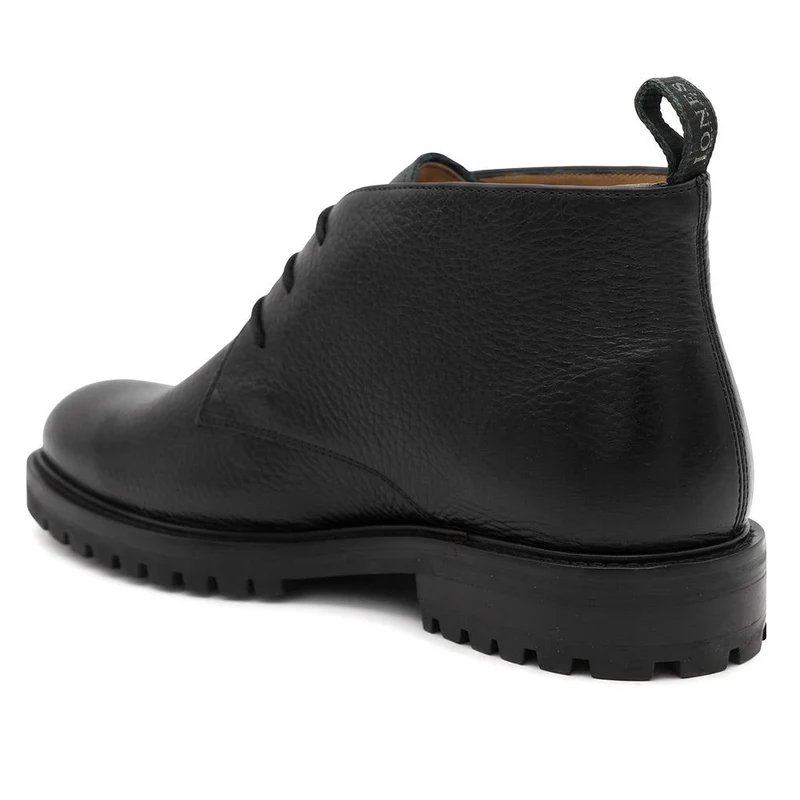 Galvano Leather Cushioned Chukka Boots - GALVANO / 329 982 - Black Grain