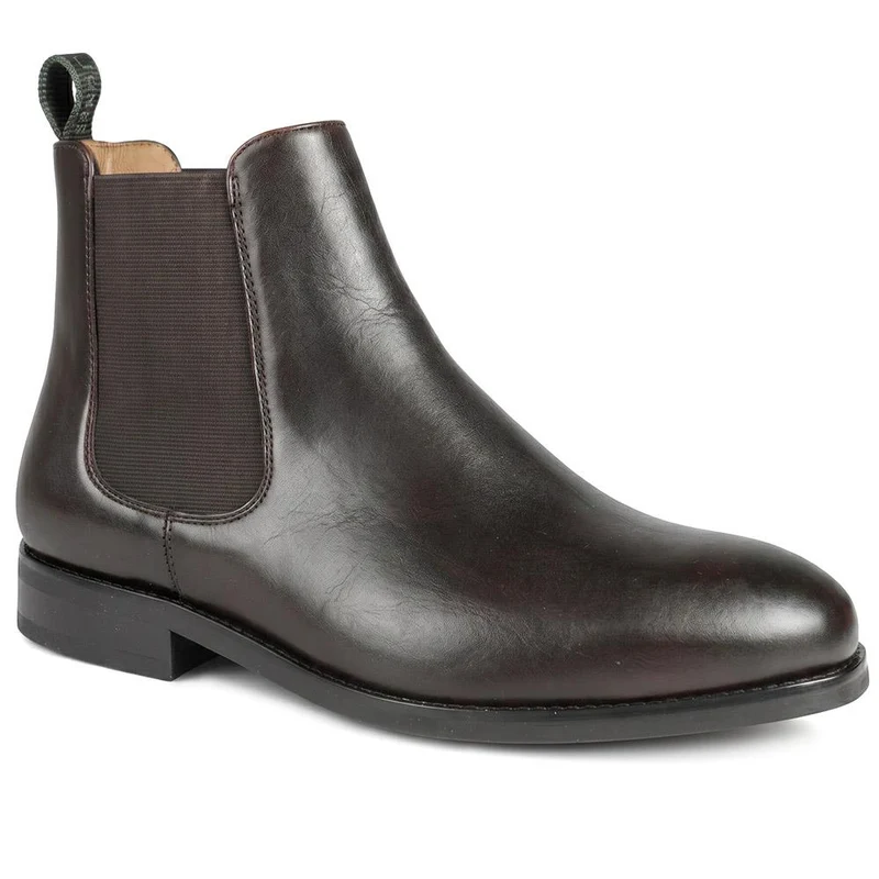 DeakinWide Leather Chelsea Boots - DEAKINWIDE / 329 948 - Dark Brown Leather