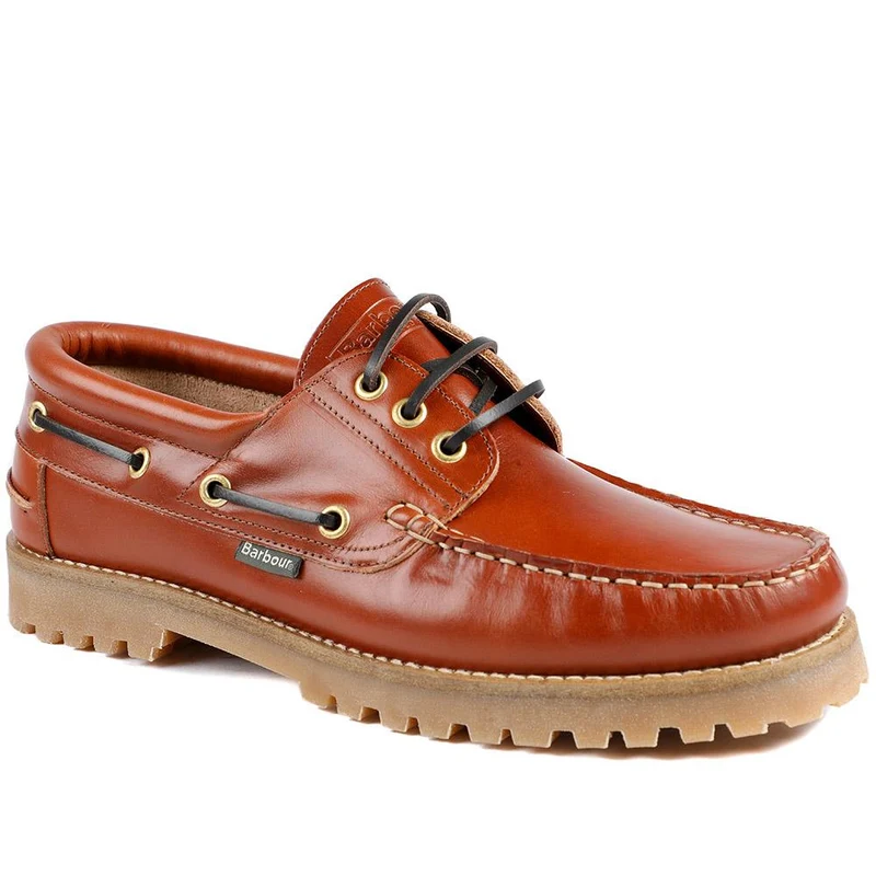 Chunky-Soled Laced Moccasins - BARBR41504 / 327 362 - Tan