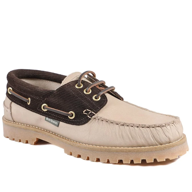 Chunky-Soled Laced Moccasins - BARBR41504 / 327 362 - Sand