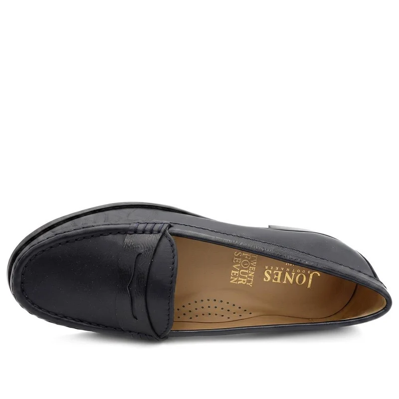 Tamsyn Smart Leather Penny Loafers - TAMSYN / 329 033 - Navy Leather