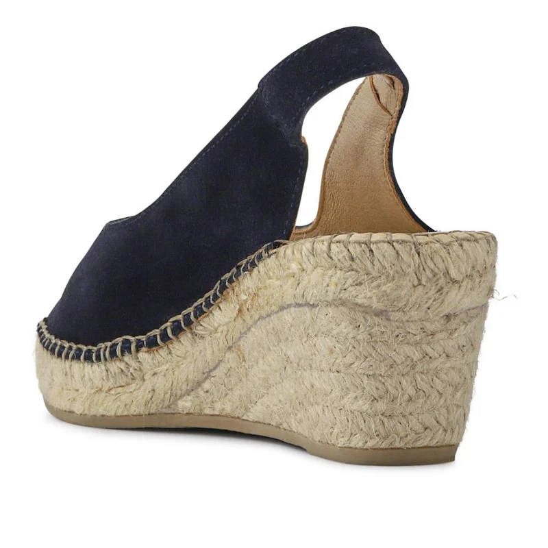 Wide-Fitting Leather Sandals - ROSANNAWIDE / 327 521 - Navy