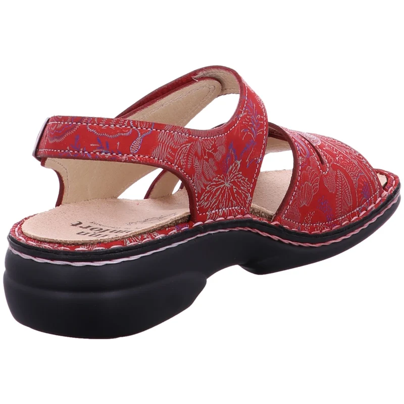 FinnComfort Sandale Gomera rot-kombi.