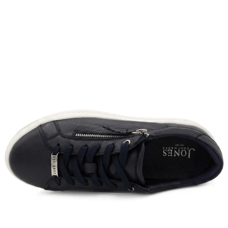 Amaliadawide Wide Fit Leather Platform Trainers - AMALIADAWIDE / 329 929 - Navy