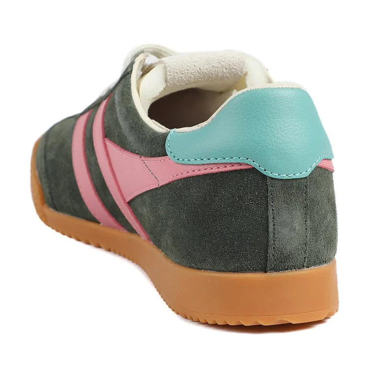Gola Elan Leather Trainers - JAC41505 / 326 755 - Khaki Multi