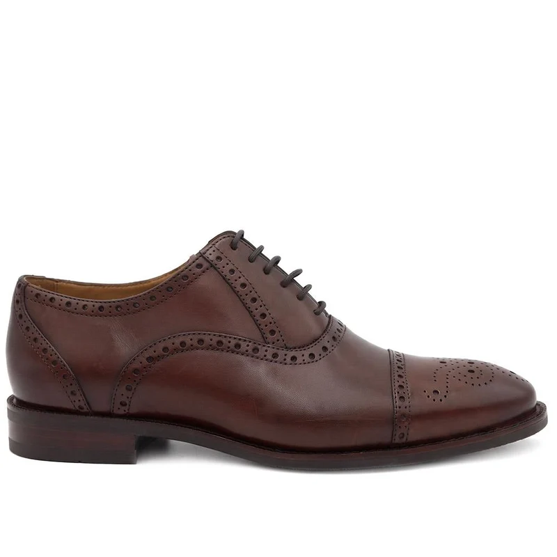 Maynard Wide Fit Leather Oxford Brogues - MAYNARDWIDE / 329 989