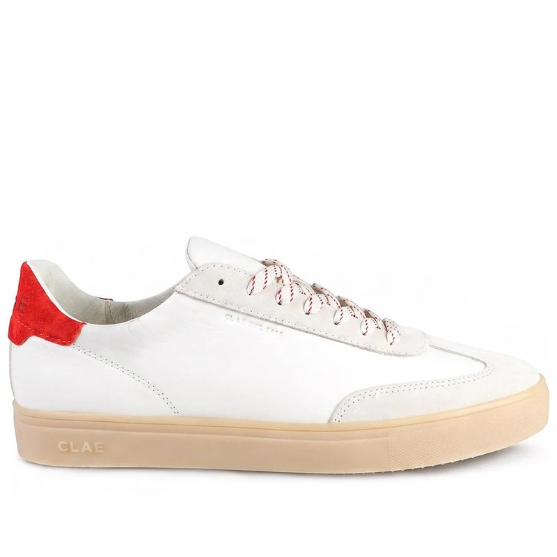 Clae Deane Leather Lace Up Trainers - CLAGB43503 / 329 184