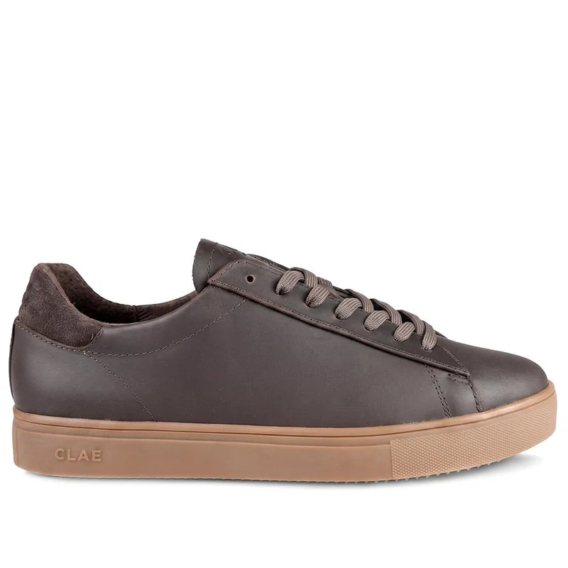 Clae Bradley Essentials Leather Lace Up Trainers - CLAGB43504 / 329 180