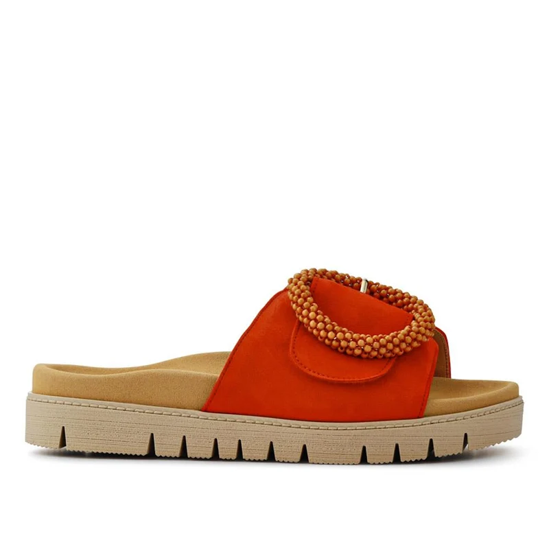 Everly Gabor Leather Chunky Mule Sandals - GAB41507 / 326 988