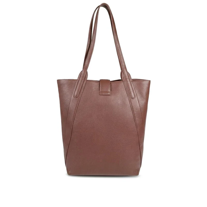 Vancover Leather Shoulder Bag - VANCOVER / 329 202 - Cherry Brown