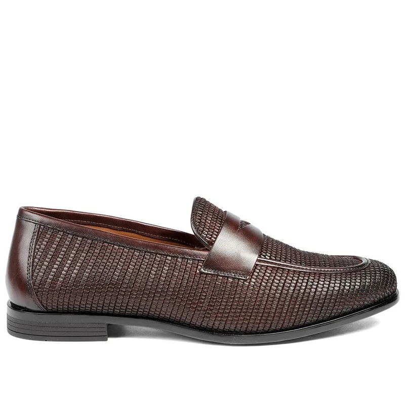 Rogelio Smart Leather Woven Penny Loafers - ROGELIO / 328 855