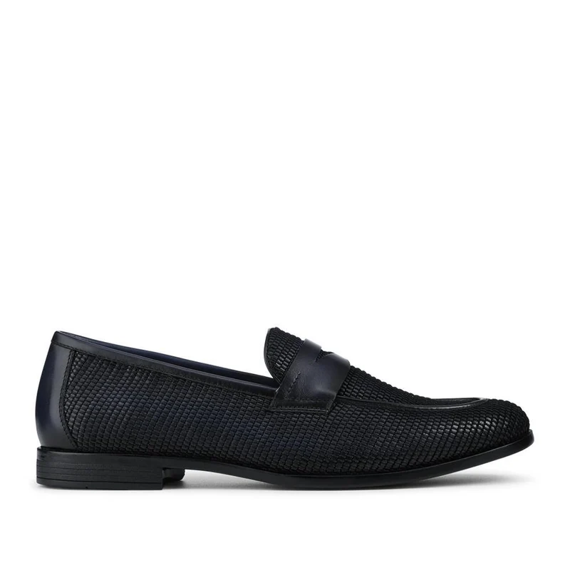 Rogelio Smart Leather Woven Penny Loafers - ROGELIO / 328 855