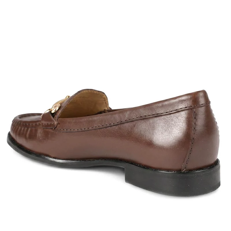 Lorella Wide-Fit Slip-On Shoes - LORELLAWIDE / 327 459 - Chocolate Leather