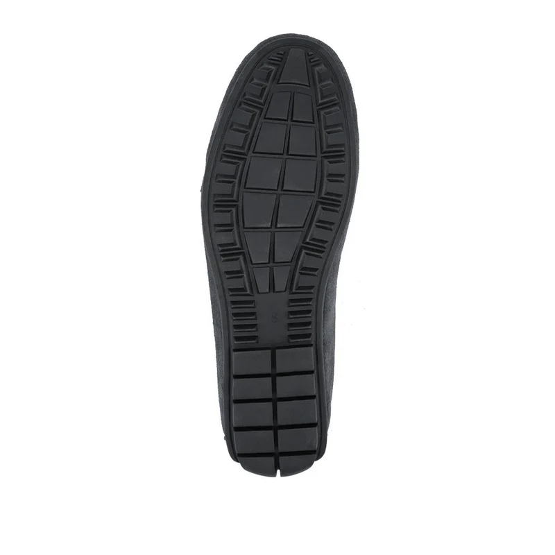 Zeke Leather Full Slippers - ZEKE / 328 015 - Charcoal