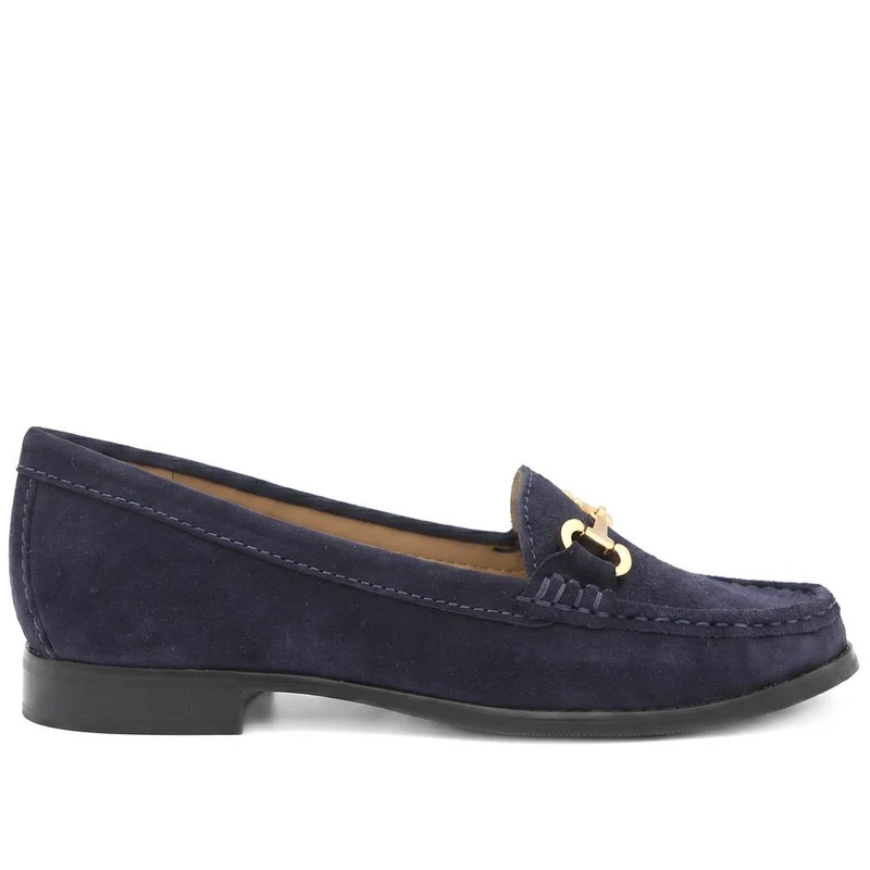 Lex Wide-Fit Suede Loafers - LEXWIDE / 328 250 - Navy Suede