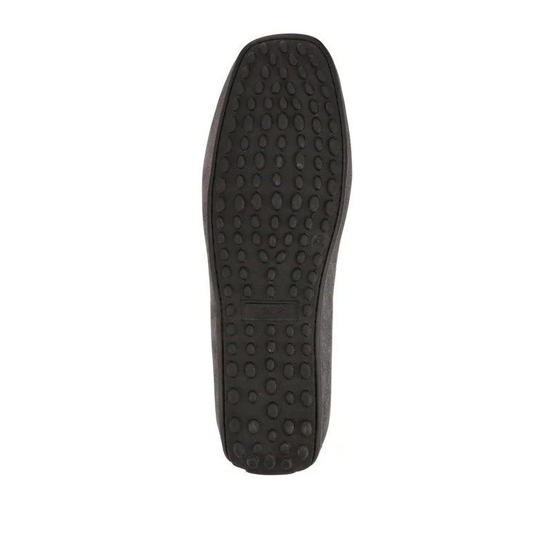 Plymouth Leather Moccasins - PLYMOUTH / 325 094 - Grey Suede