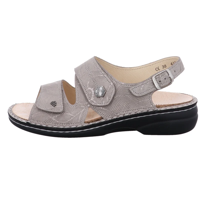 FinnComfort Sandale Milos beige-kombi.