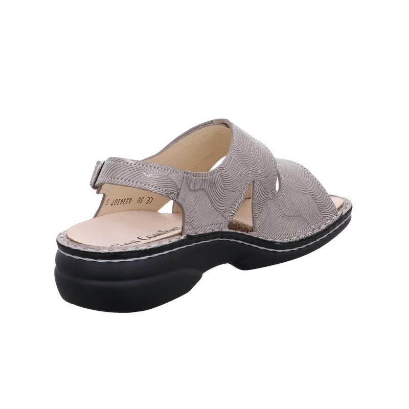 FinnComfort Sandale Milos beige-kombi.