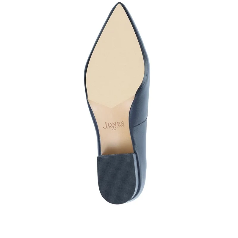 Sunstone Leather Court Shoes - SUNSTONE / 323 599 - Navy