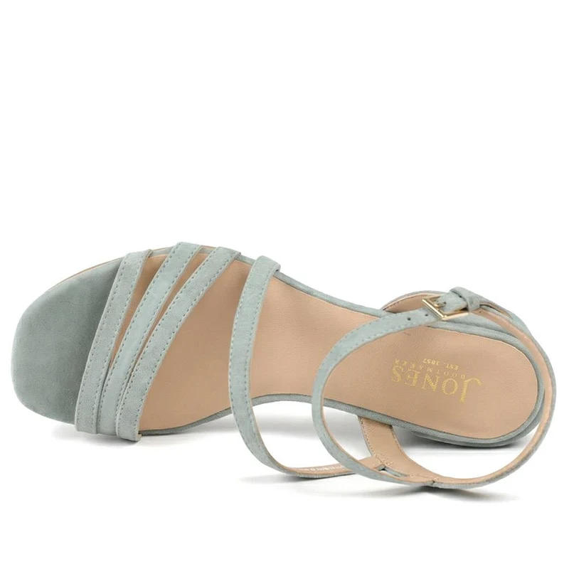 Ginette Wide-Fit Leather Sandals - GINETTEWIDE / 327 388 - Mint