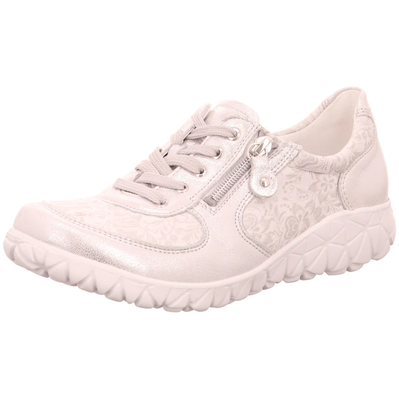 Waldläufer Schnürschuh Havy Soft silber kombi.