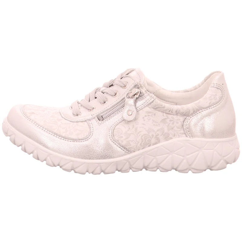 Waldläufer Schnürschuh Havy Soft silber kombi.
