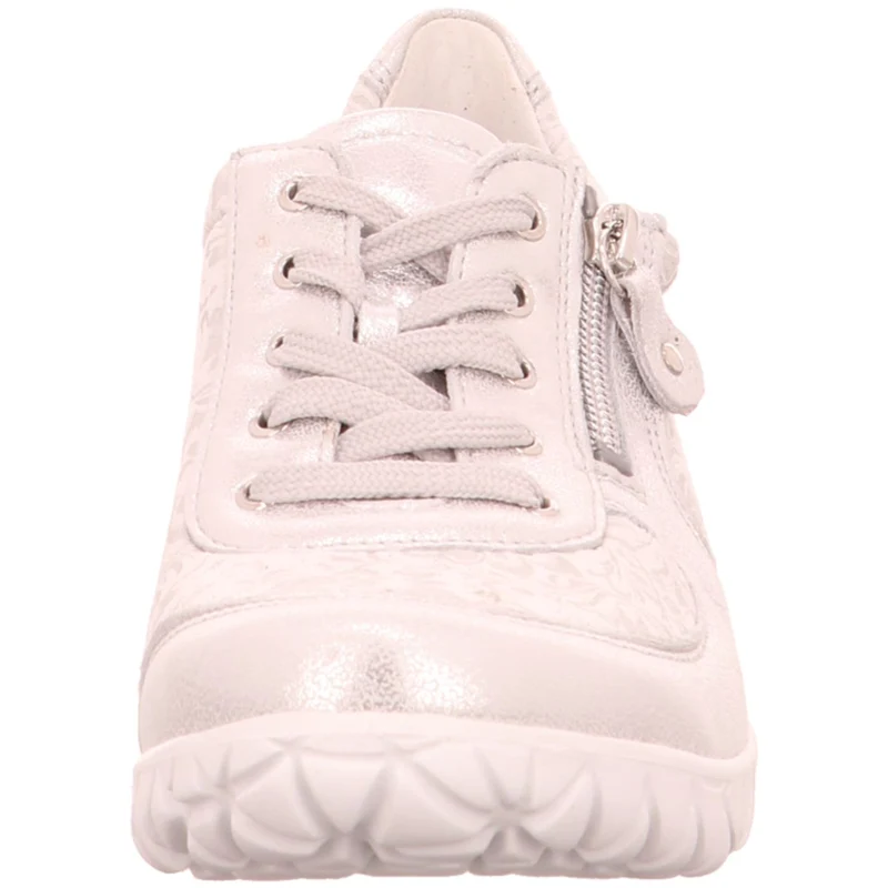 Waldläufer Schnürschuh Havy Soft silber kombi.
