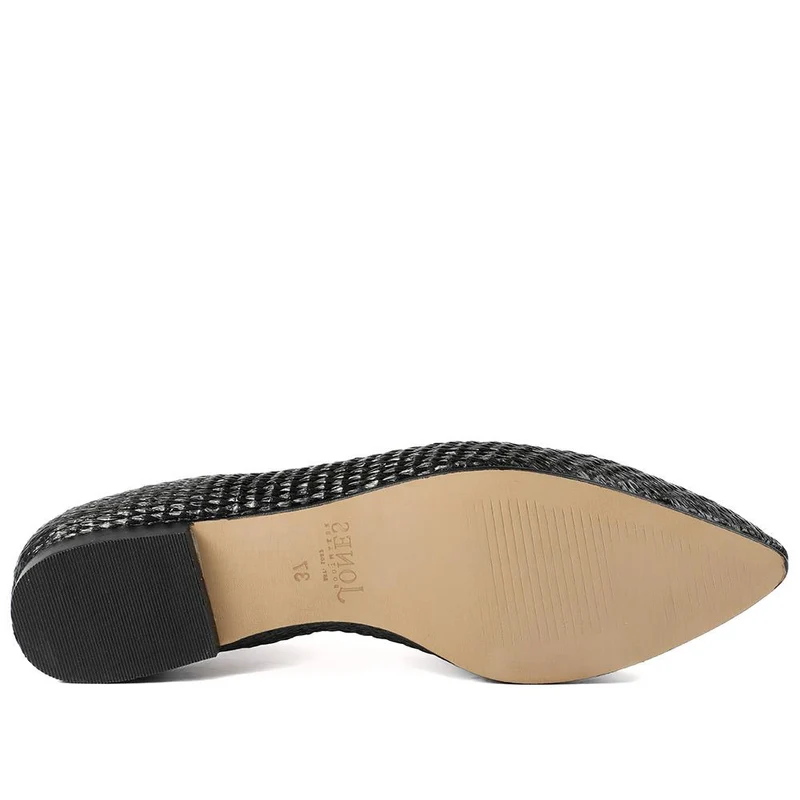Sicily Leather Slip-On Shoes - SICILY / 326 204 - Black Rattan